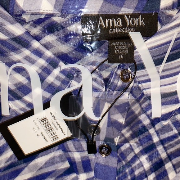 NWT ARNA YORK Visionary Dress - azure - Picture 7 of 11